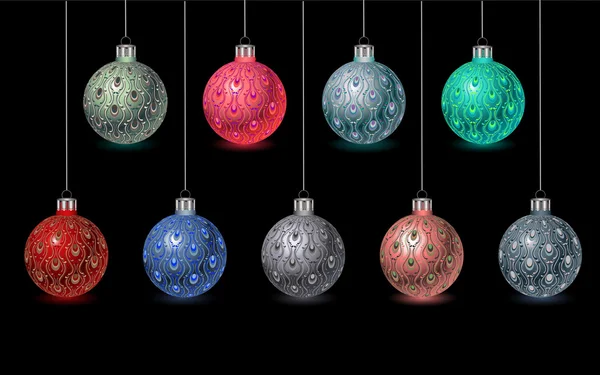 Boules de Noël — Image vectorielle