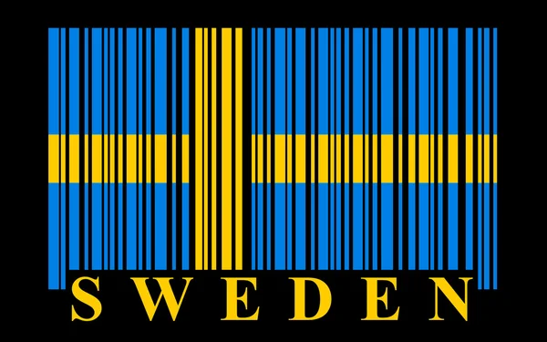 Sweden barcode — Stock Vector