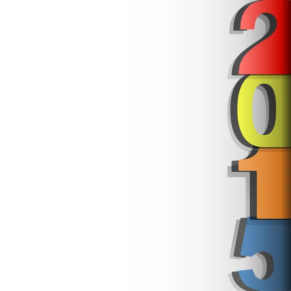 Happy New Year 2015 modern card — Stock Vector