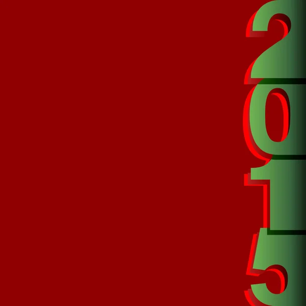 Bonne année 2015 carte moderne — Image vectorielle