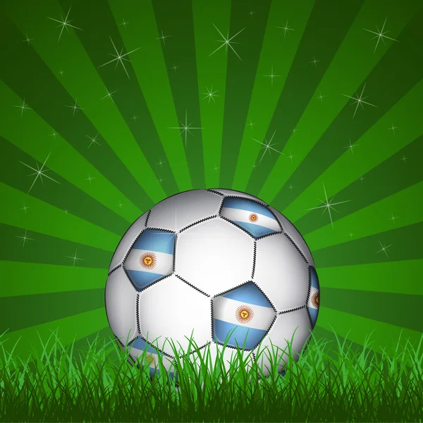 Аргентинский футбольный мяч — стоковый вектор
