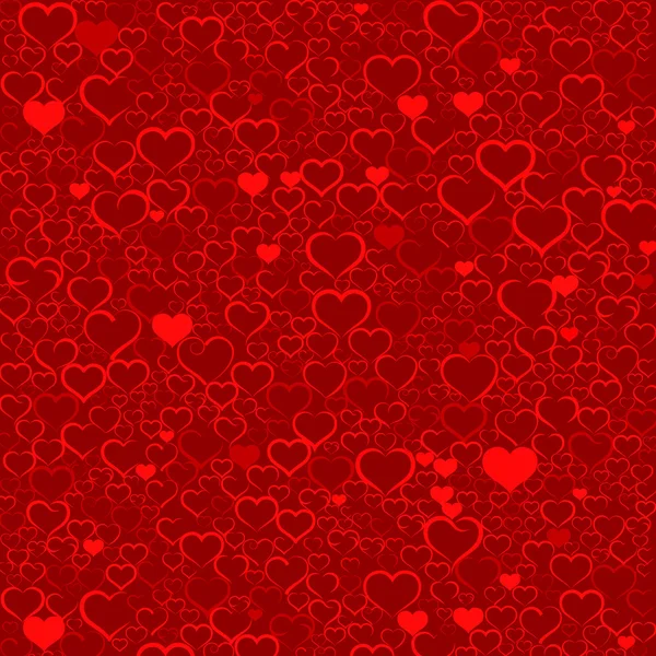 Fondo del día de San Valentín con corazones — Vector de stock