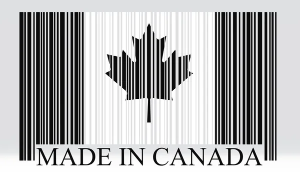 Kanada barcode flagga — Stock vektor