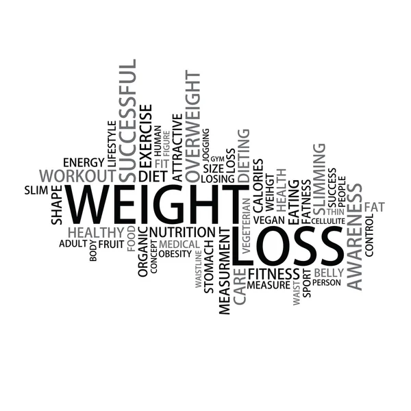 Weight loss Tag Cloud — Stock Vector