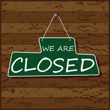 Asılı kapalı işareti