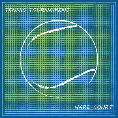 Tenis topu arka plan