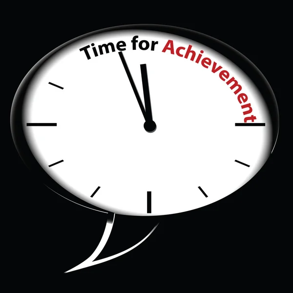 Bubble clock -Time for Achievement — Stock Vector