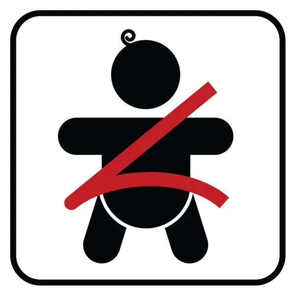 Baby veiligheid dragen van de veiligheidsgordel — Stockvector