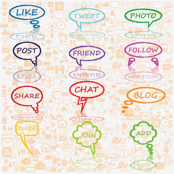 Burbuja de chat ilustración — Archivo Imágenes Vectoriales