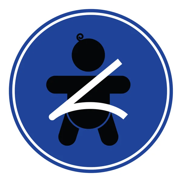 Baby veiligheid dragen van de veiligheidsgordel — Stockvector