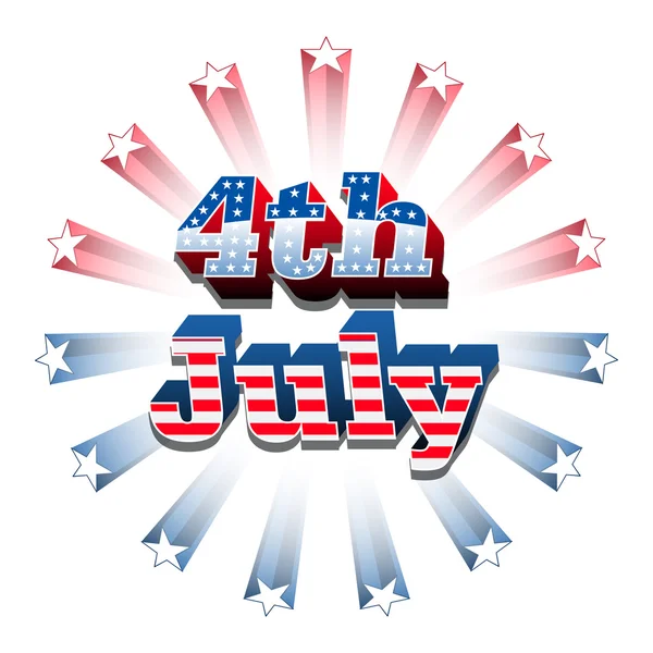 American 4th of july — Stock Vector