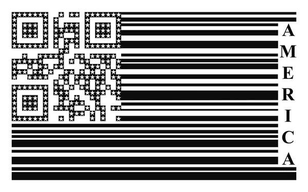 US-Barcode-Flagge — Stockvektor