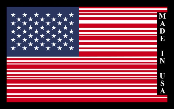 EUA bandeira de código de barras — Vetor de Stock