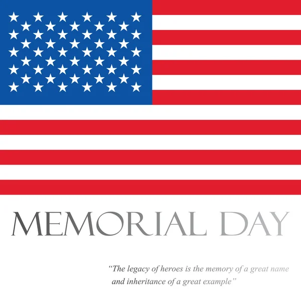 USA Memorial Day — Stock Vector