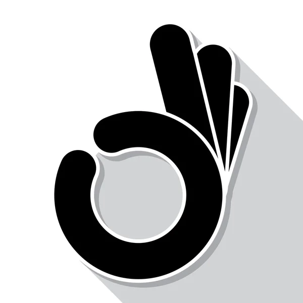 Abstract  OK hand symbol — 图库矢量图片