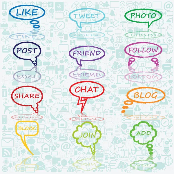 Colorful bubble chat — Stock Vector