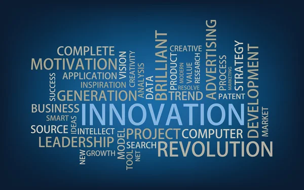 Innovazione tag cloud — Vettoriale Stock