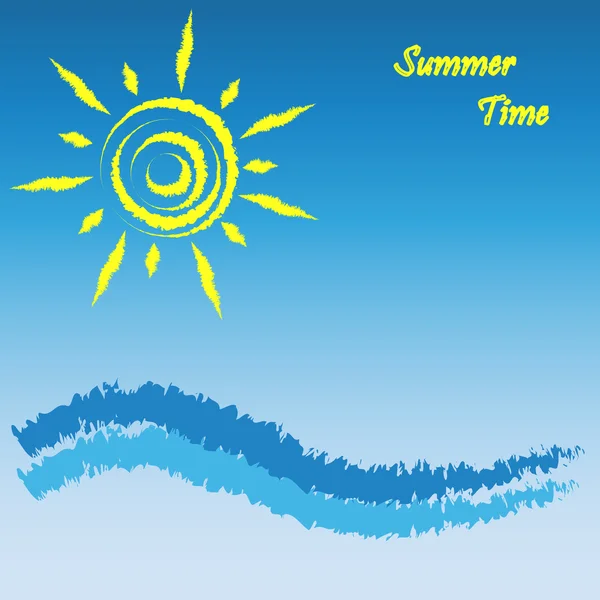 Summer time background — Stock Vector