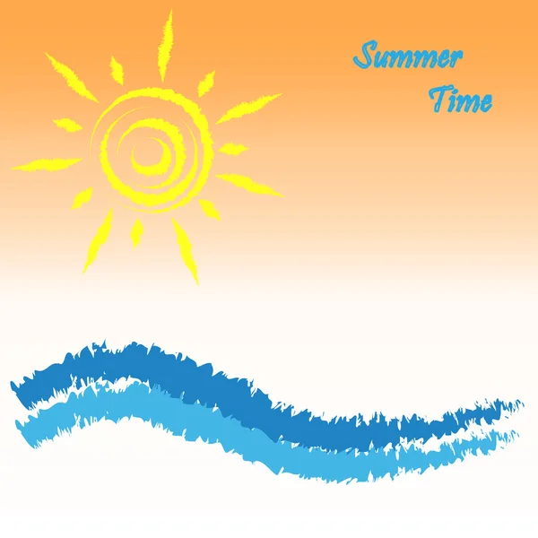 Pozadí letního času — Stockový vektor