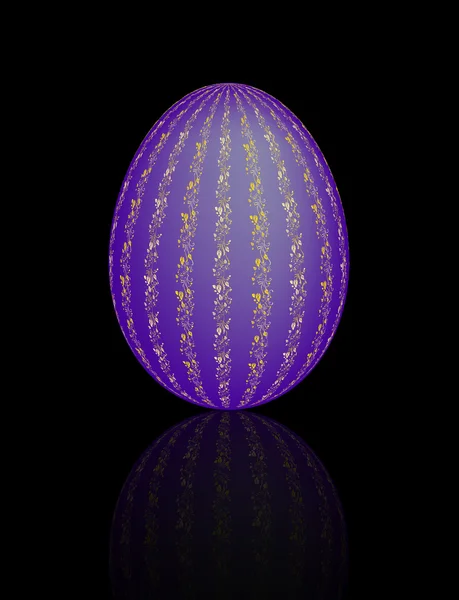 Purple Ester egg — Stock Vector