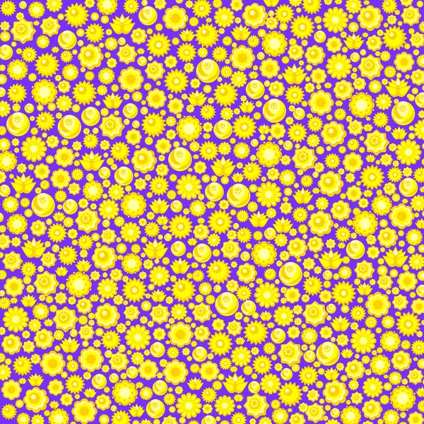 Fond de fleurs printanières colorées — Image vectorielle