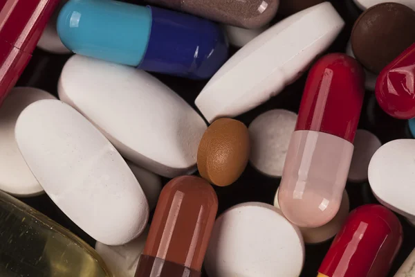Montón de píldoras medicinales — Foto de Stock