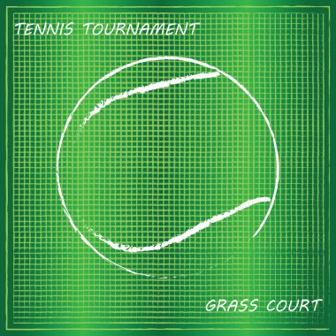 Tenis arkaplan illüstrasyonu