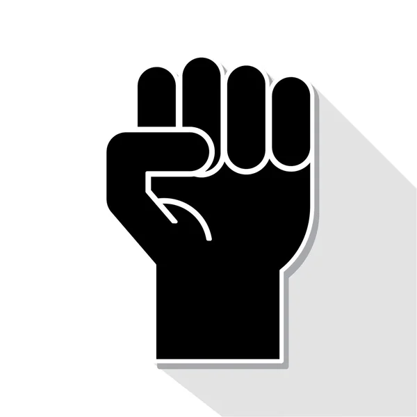 Raised Fist Emoji Color Icon Protest Support Hand Gesture Fist Stock