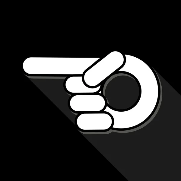 Fingerpekersymbol — Stock vektor