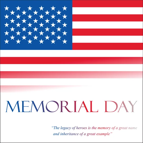 Memorial Day illustration — Stock Vector