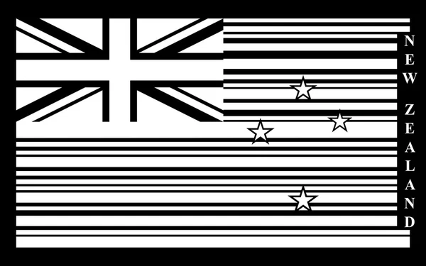 Yeni Zelanda barkod bayrağı — Stok Vektör