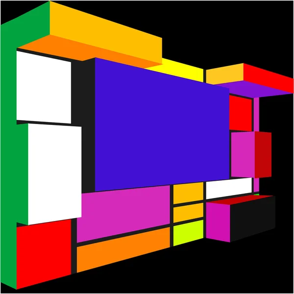 Padrão colorido geométrico abstrato — Vetor de Stock