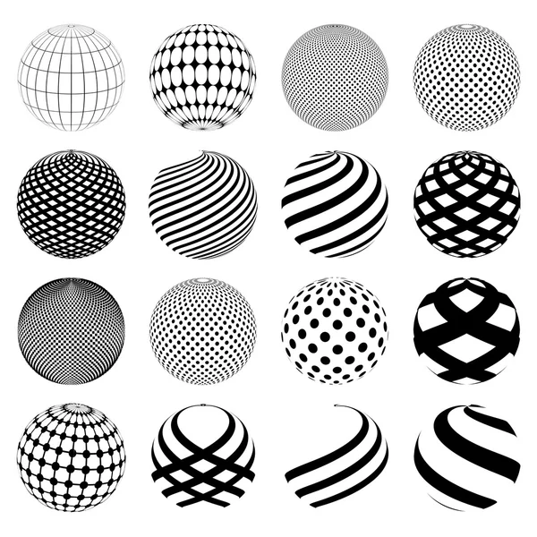 Sphere design set — Stock Vector