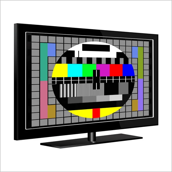 Tv - patrón de prueba de color — Vector de stock