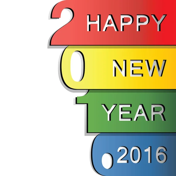 Feliz ano novo 2016 —  Vetores de Stock
