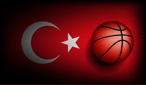 तुर्की बास्केट बॉल — स्टॉक व्हेक्टर