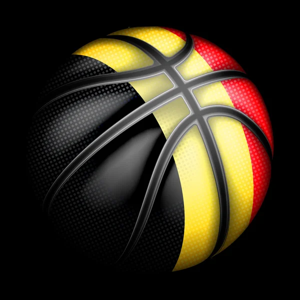 Balle de basket belge — Image vectorielle