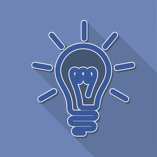 Bulb symbol icon — Stock Vector