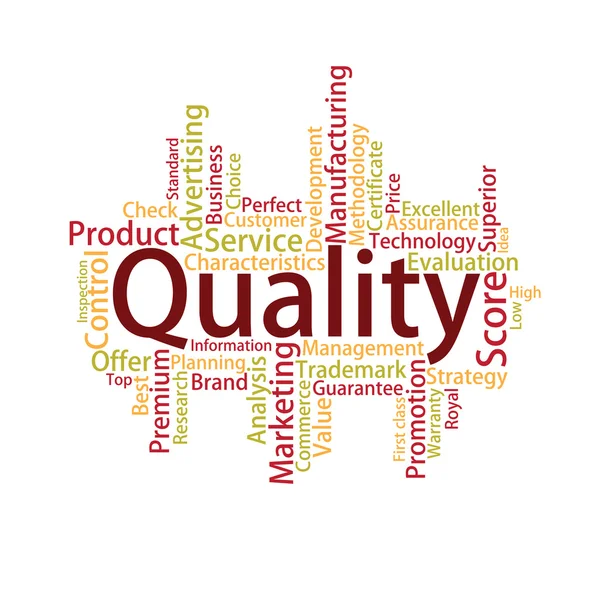 Quality Tag Cloud — Stock Vector