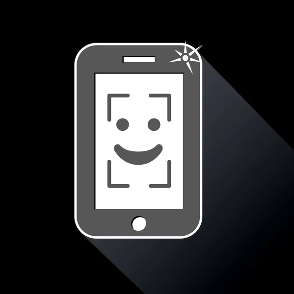 Selfie sur téléphone portable — Image vectorielle