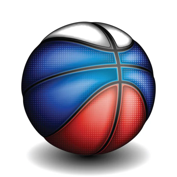 Pallone da basket russo — Vettoriale Stock