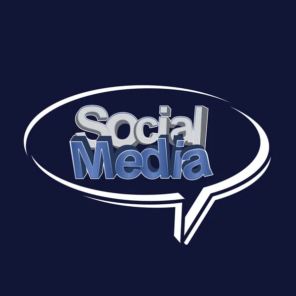 Social Media bańka, wektor — Wektor stockowy