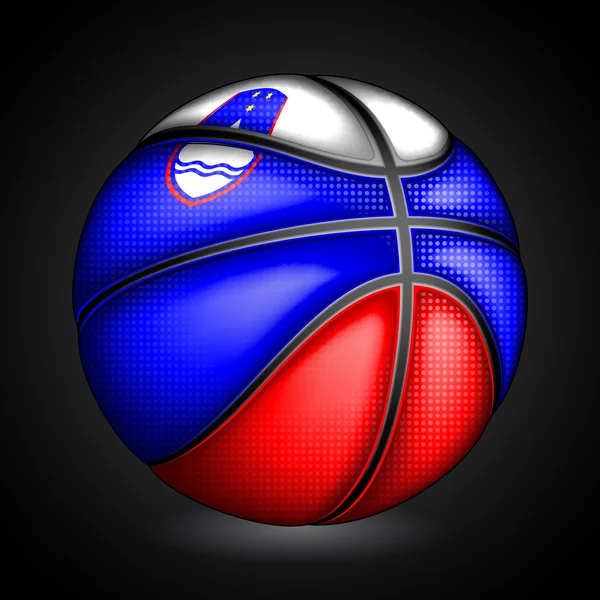Slovenian basket ball — Stock Vector