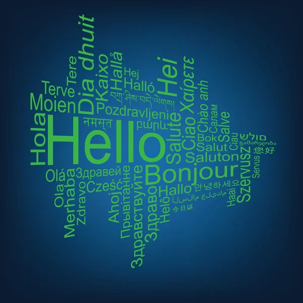 Hello Tag Cloud — Vector de stoc