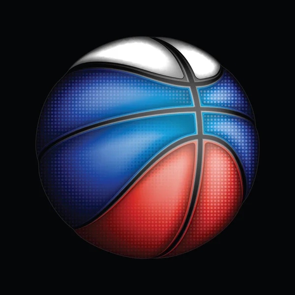 Balle de basket russe — Image vectorielle