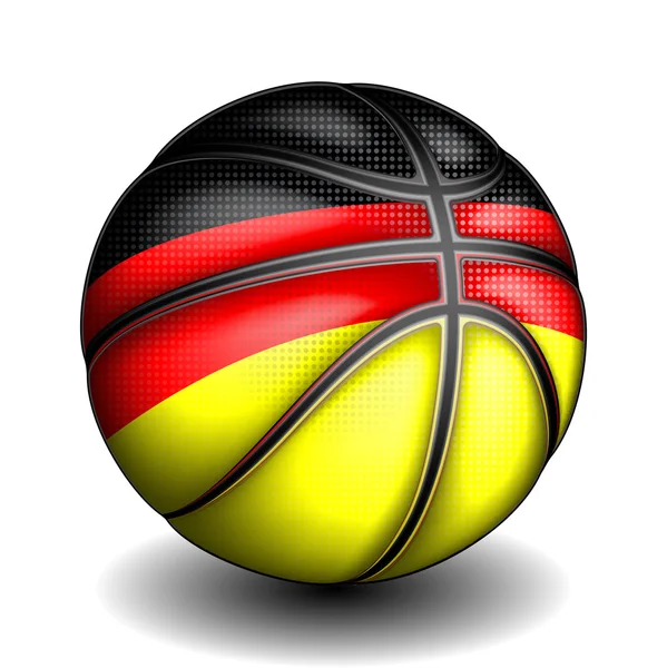 ドイツのバスケット ボール, ベクトル — ストックベクタ