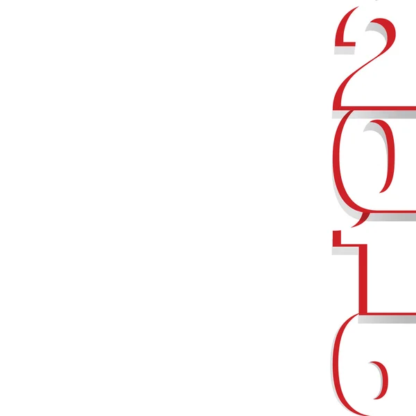 Mutlu yeni yıl 2016 tasarım tebrik kartı — Stok Vektör