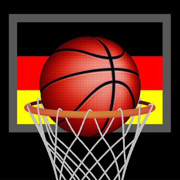 Germany  basket ball — Stock Vector