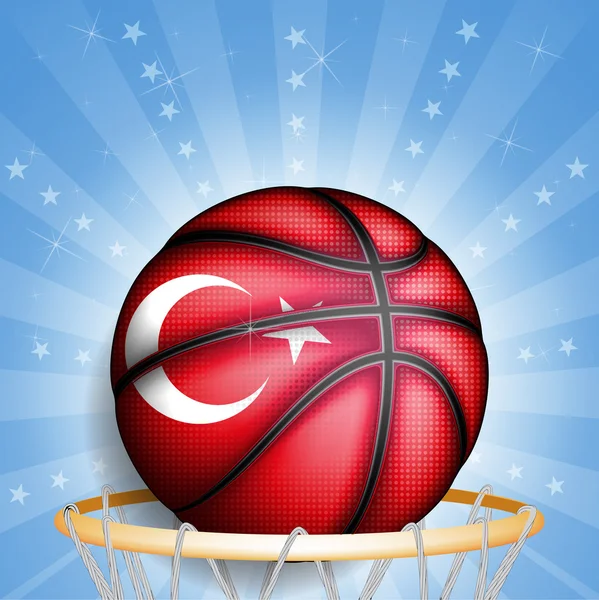 Turkish basket ball — Stock Vector