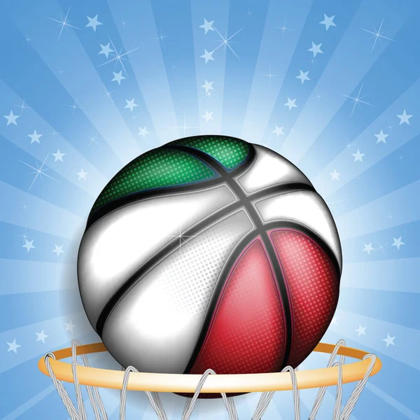 Italian basket ball — Stock Vector